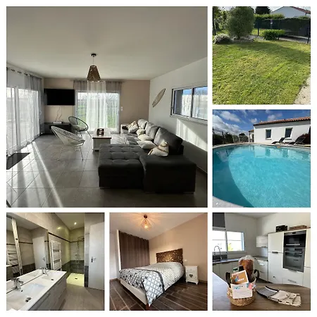 Maison Recente Avec Piscine A 15' Des Plages En Velo بيت للعطل *